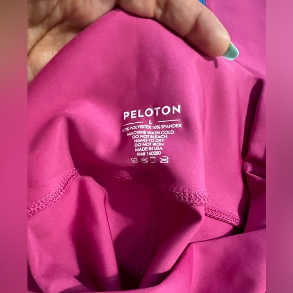 Pink and Blue Peloton Leggings EUC - Picture 4 of 4